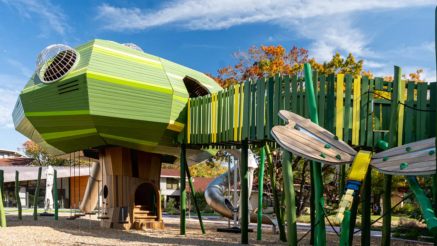 Completed playground documentation sample with tree-lined destination environment context